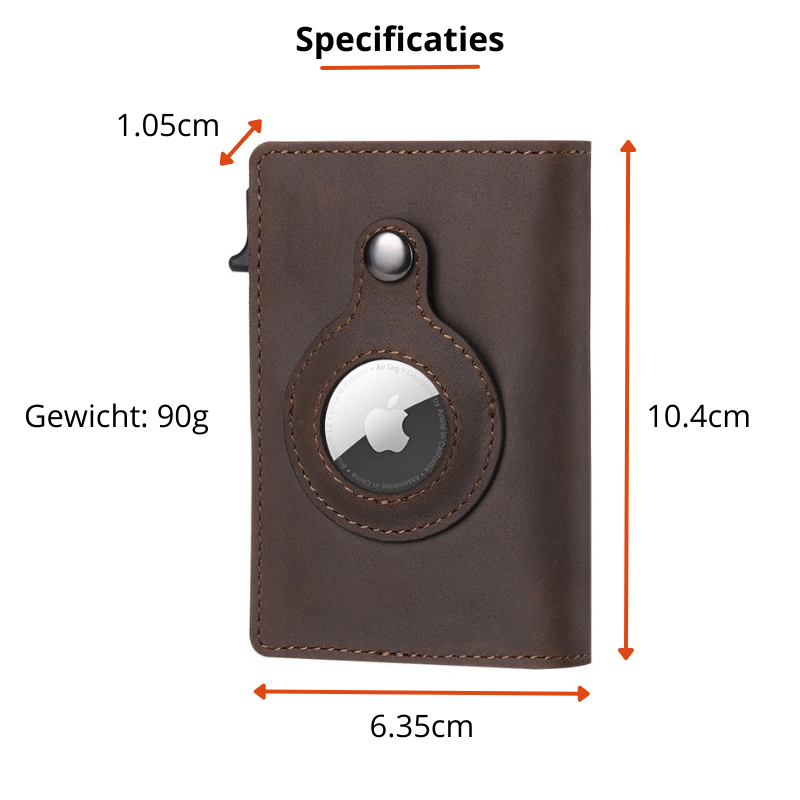 Slim Wallet with Integrated AirTag Holder - Stylish Card Case for Secure Tracking