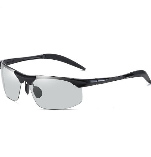 Photochromic Sunglasses – UV400 Polarized, Al-Mg Frame & Adjustable Fit