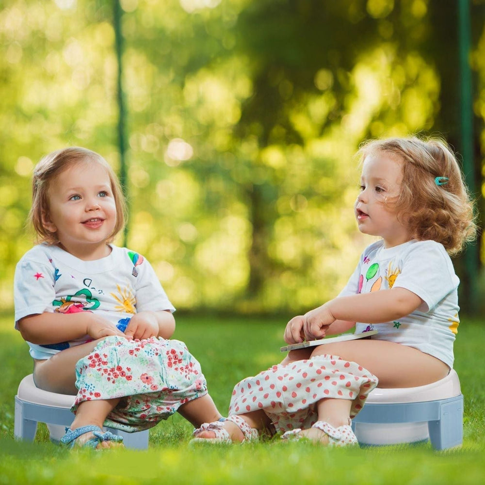 Foldable Travel Potty – Toddler Trainer, Toilet Seat Adapter & Non-Slip Base
