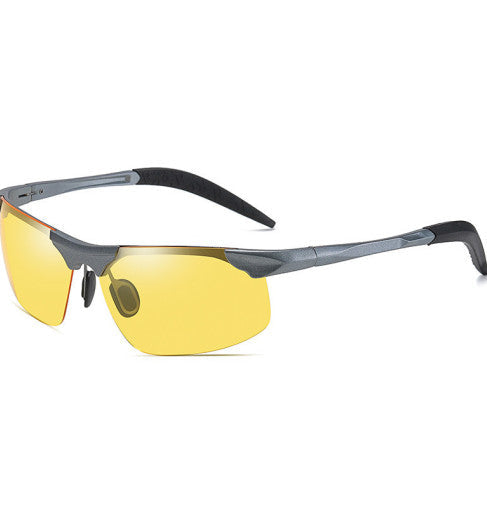 Photochromic Sunglasses – UV400 Polarized, Al-Mg Frame & Adjustable Fit