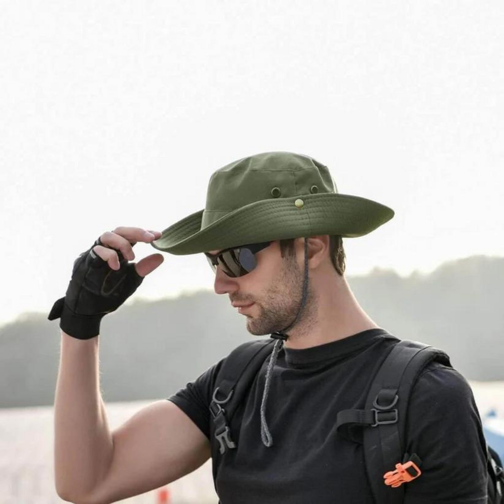 Outdoor Sun Hat – UPF 50+, Waterproof & Foldable with Chin Strap