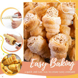 Enhanced Product Title: "Hörnchenformen Set – Perfekte Knusprige Cremerollen Selbstgemacht für Zuhause | Backzubehör für Feine Desserts" 

This title includes relevant keywords for better visibility and appeal, while clearly conveying the product's purpos