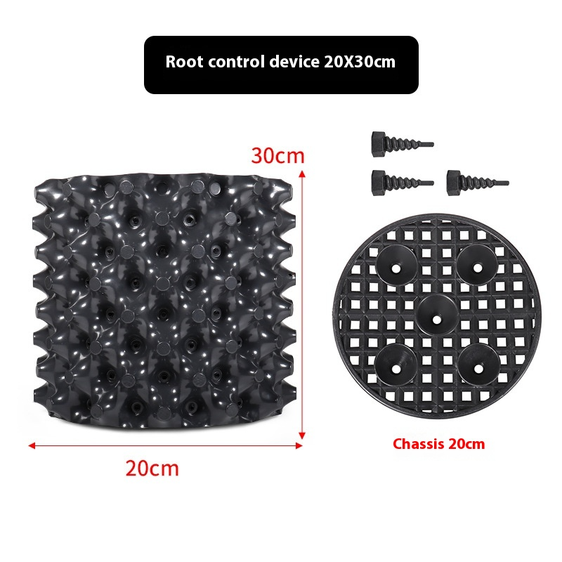 Root Guide System – Weatherproof Black Plastic, 20×20cm & Tool-Free Install