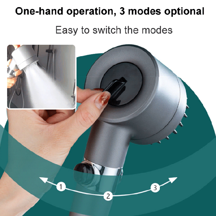 High-Pressure Filtered Shower Head – 9-Layer Filter, Water-Saving & Pause Button