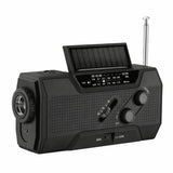 Emergency Radio – Solar & Hand Crank, AM/FM Weather, 2000mAh Power Bank & LED Flashlight