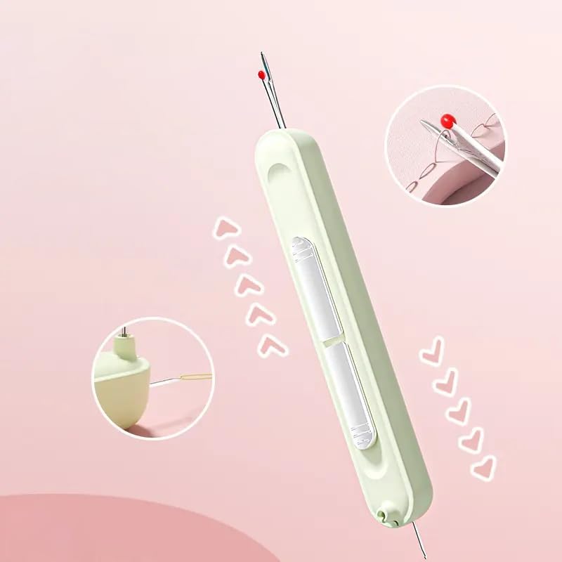 2-in-1 Needle Threader & Seam Ripper – Stainless Steel, 10.5 cm & Ergonomic Grip
