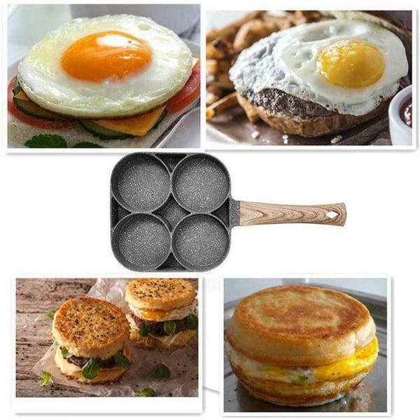 4-Cavity Omelette Pan – Non-Stick, 20cm Aluminium & Induction Compatible