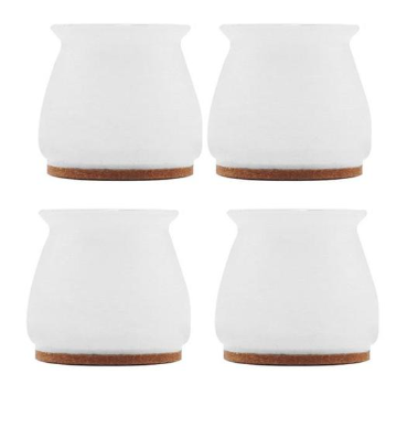 Silicone Furniture Leg Covers – Floor-Protecting Glides with Felt Pads, 16-Pack