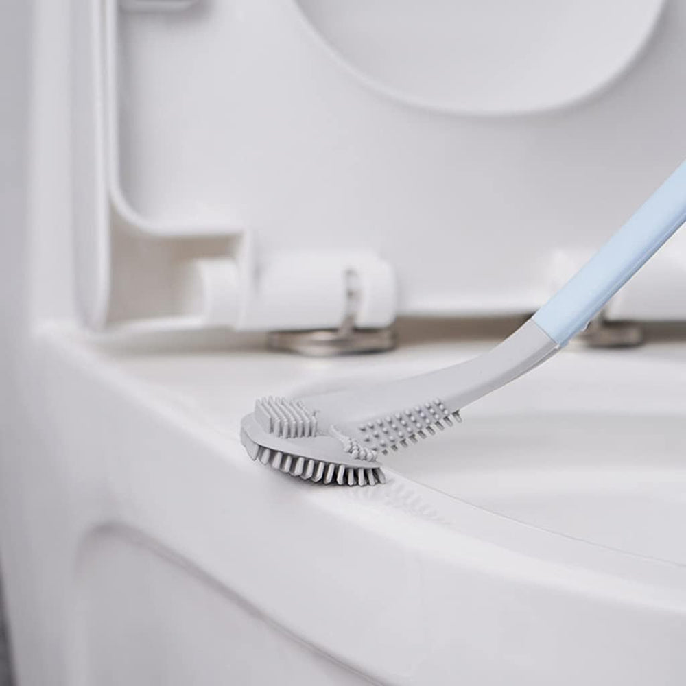 WC-Bürste mit langem Stiel – Dreieckiger Bürstenkopf für Tiefenreinigung