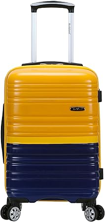 Lightweight Expandable Hardside Carry-On Luggage with Double Spinner Wheels - Cotton Candy Color | Travel-Friendly Design