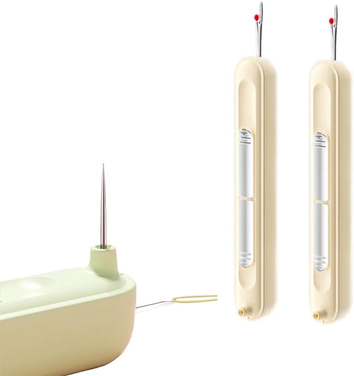 2-in-1 Needle Threader & Seam Ripper – Stainless Steel, 10.5 cm & Ergonomic Grip