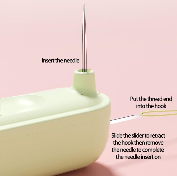 2-in-1 Needle Threader & Seam Ripper – Stainless Steel, 10.5 cm & Ergonomic Grip