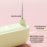 2-in-1 Needle Threader & Seam Ripper – Stainless Steel, 10.5 cm & Ergonomic Grip