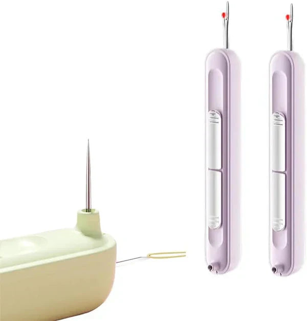 2-in-1 Seam Ripper & Needle Threader – Ergonomic Sewing Tool with Safety Cap
