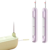 2-in-1 Seam Ripper & Needle Threader – Ergonomic Sewing Tool with Safety Cap