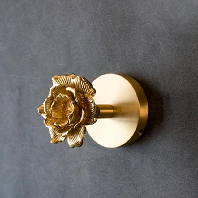 Brass Wall Hooks – Solid Brass, Animal Head Design & Gold Finish
