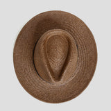Modern Minimalist Straw Fedora Hat – Coffee | Bowlift