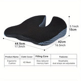 BowLift | Ergonomic Seat Cushion Triacomfort | Triangular Shape with Memory Foam | Breathable & Pressure-Relieving | For Car & Office