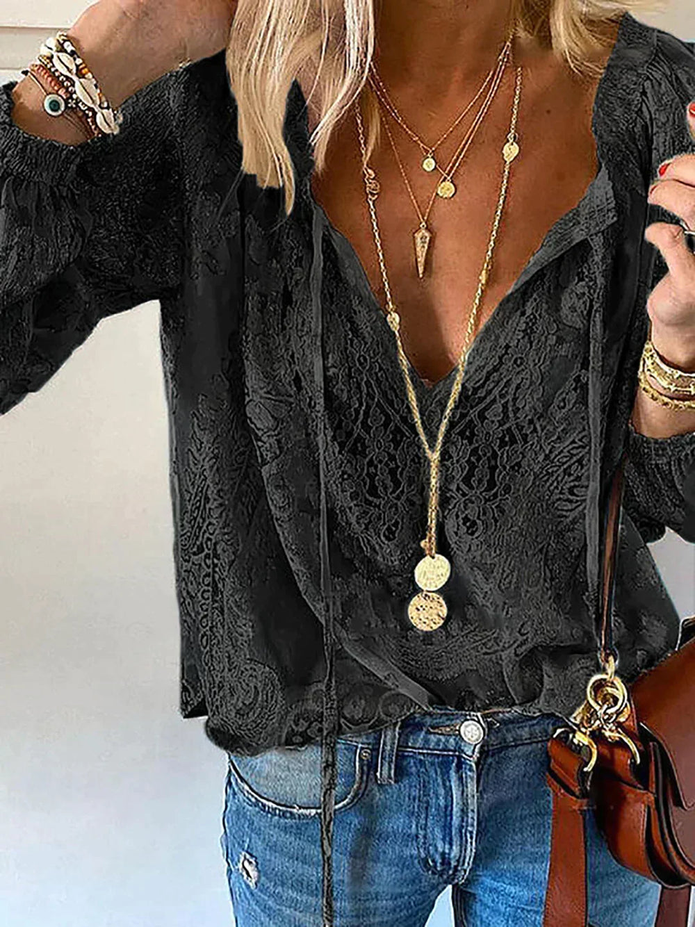 Elodie Exclusive Lace Blouse - Black