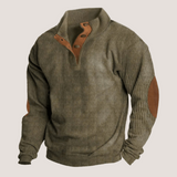 Enhanced Product Title: "Fredrick - Stylish Ribbed Pullover with Button Placket for Men" 

This title includes relevant keywords while clearly describing the product, making it more appealing for Google Shopping.