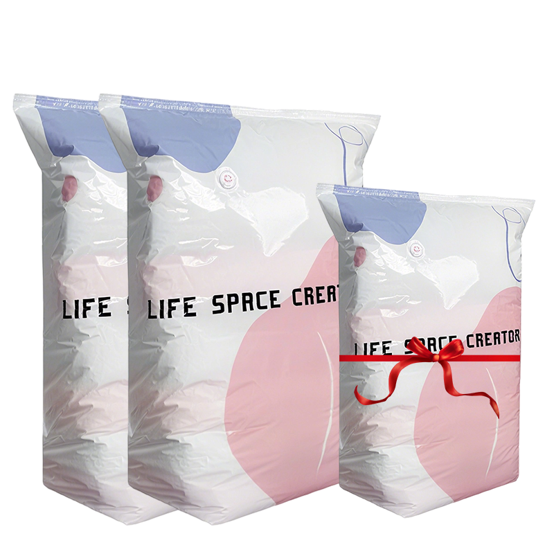 Vacuum Storage Bags – 75% Space Saving, Pump-Free & Reusable