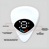 Guitar Tuner Pick with LCD Display – Compact 2-in-1 for Guitar, Bass & Ukulele