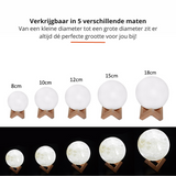 Dimmable Moon Lamp with Wooden Stand – 16 Color Options for Ambient Lighting