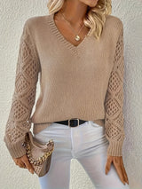 Enhanced Product Title: Wendy™ - Eleganter Langarm-Pullover mit V-Ausschnitt für Damen – Stilvolles Design für jede Gelegenheit

This title includes relevant keywords while maintaining clarity and appeal for potential customers.