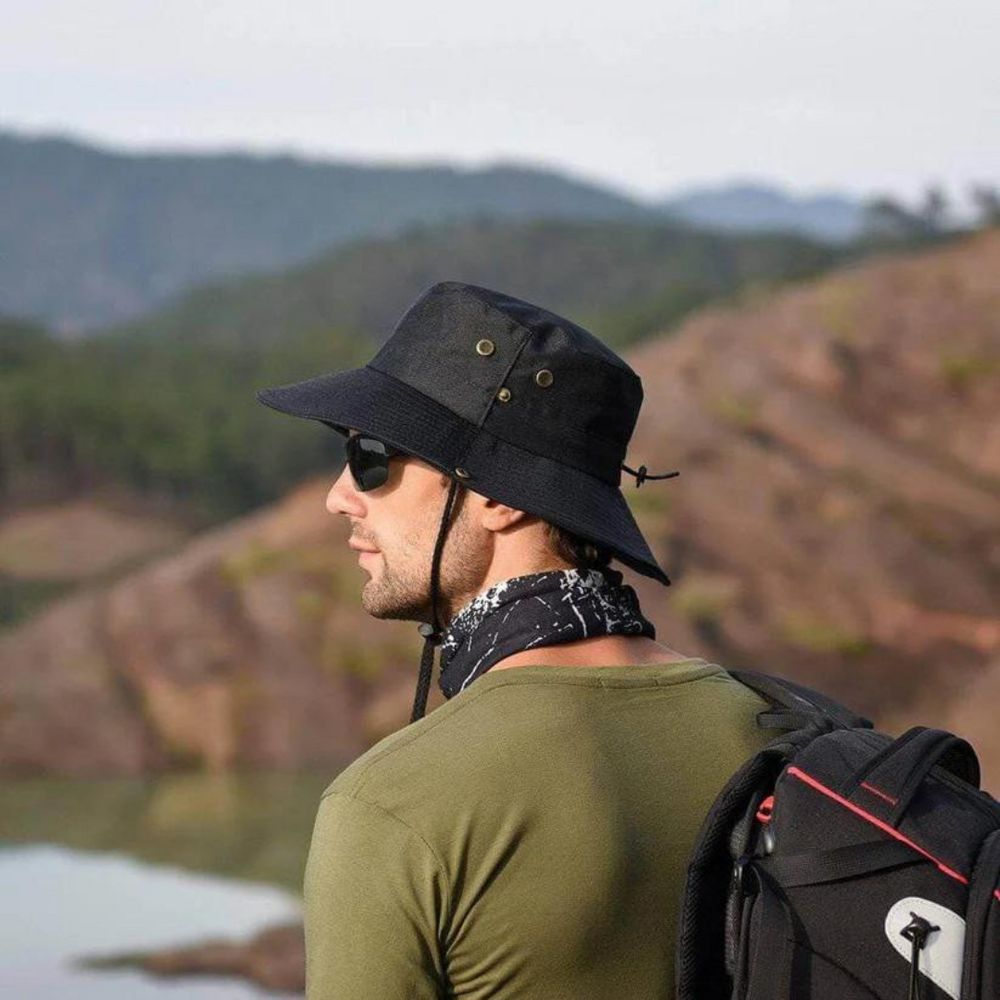 Outdoor Sun Hat – UPF 50+, Waterproof & Foldable with Chin Strap