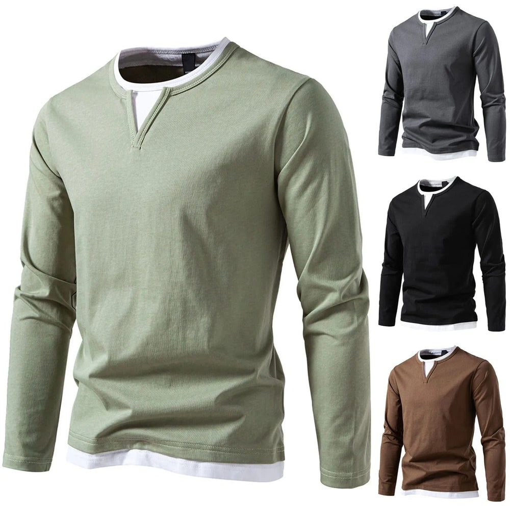 Enhanced Product Title: "JACOB Long Sleeve Henley Shirt for Men - Stylish & Comfortable Casual Wear" 

This title includes relevant keywords while providing more detail about the product, which can help improve visibility and appeal in Google Shopping.