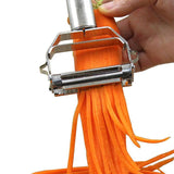 Stainless Steel Vegetable Peeler with Julienne Blade