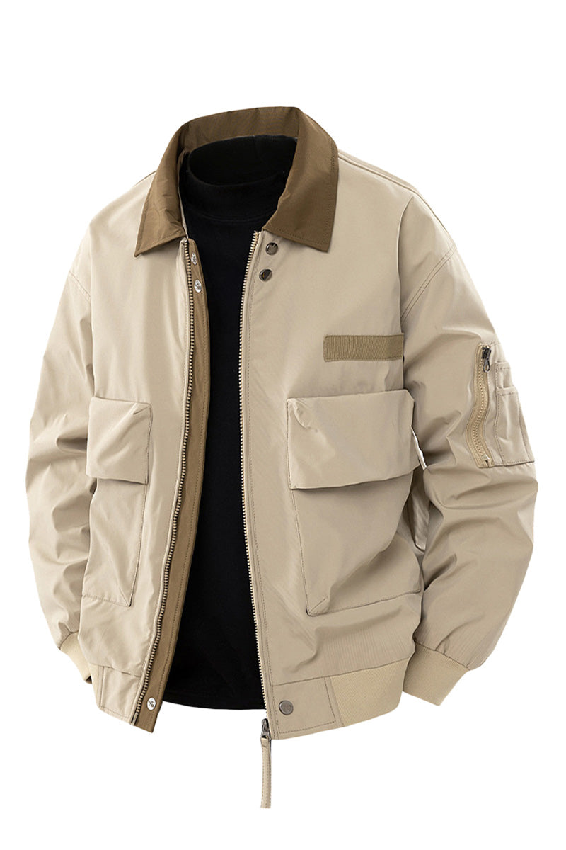 US Heritage Wasser- und Winddichte Pilotjacke für Herren – Robuste Outdoor-Jacke mit Stil