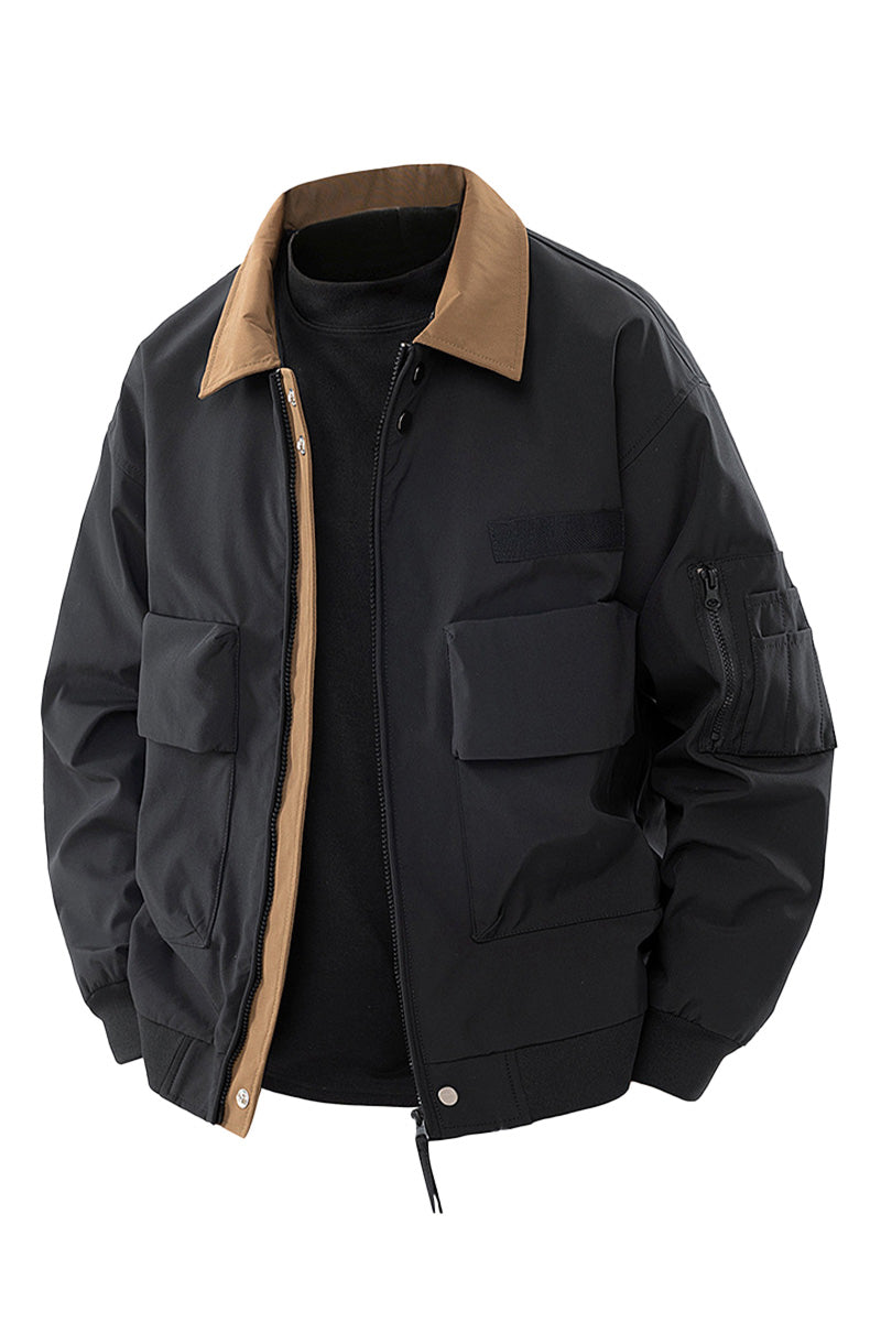 US Heritage Wasser- und Winddichte Pilotjacke für Herren – Robuste Outdoor-Jacke mit Stil