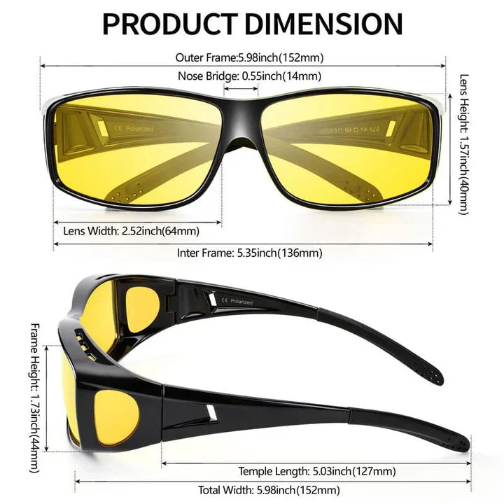 Enhanced Product Title: "Nachtfahrt-Überbrille – Klare Sicht bei Nacht | Optimale Sicherheit und Komfort" 

This title includes keywords that enhance searchability while emphasizing the product's benefits.