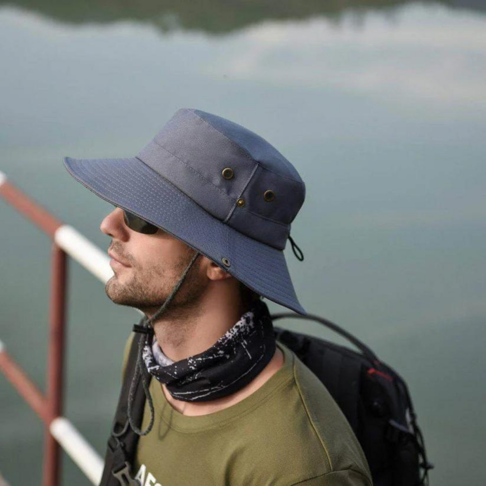 Outdoor Sun Hat – UPF 50+, Waterproof & Foldable with Chin Strap