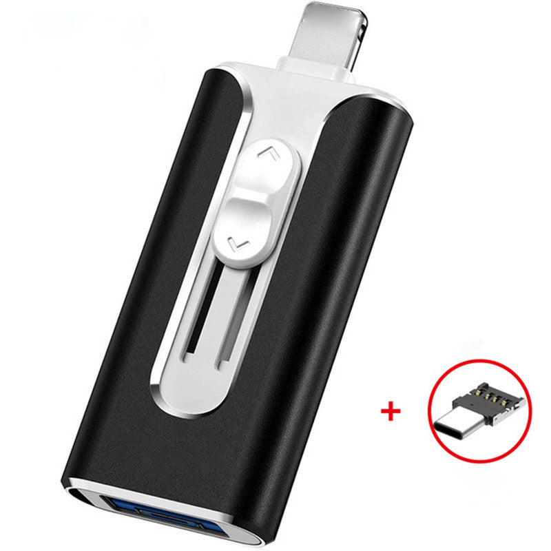 4-in-1 USB Flash Drive – Lightning, USB-A & USB-C, Up to 256 GB