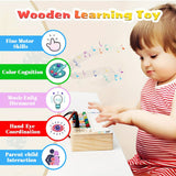 Wooden Musical Learning Toy – 8 Piano Keys, Lights & Sounds for Babies 12m+