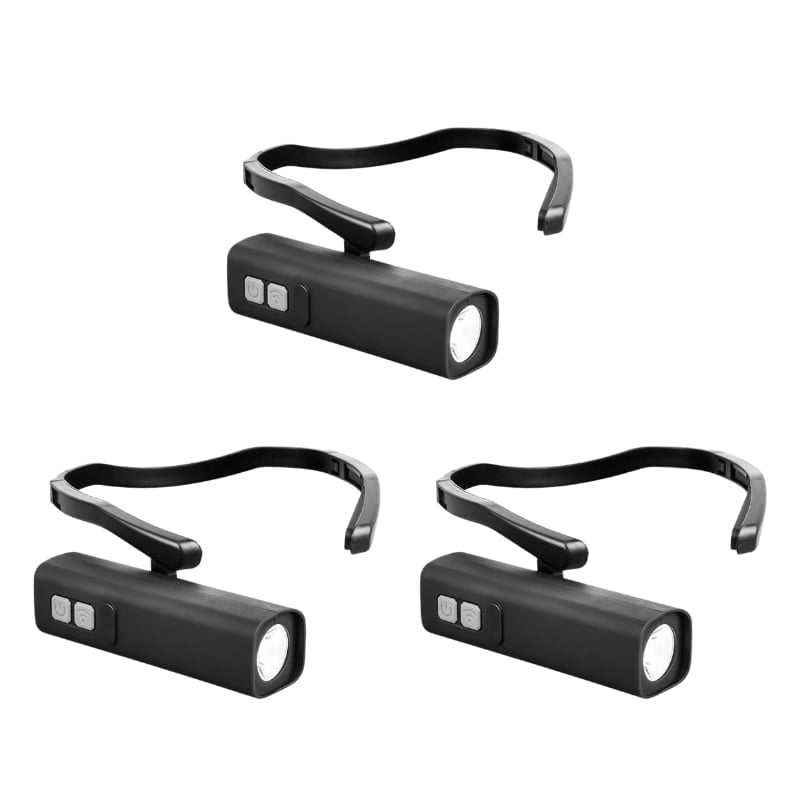 Gesture-Control LED Ear-Hook Headlamp – 1000mAh, USB-C Rechargeable & Water-Resistant