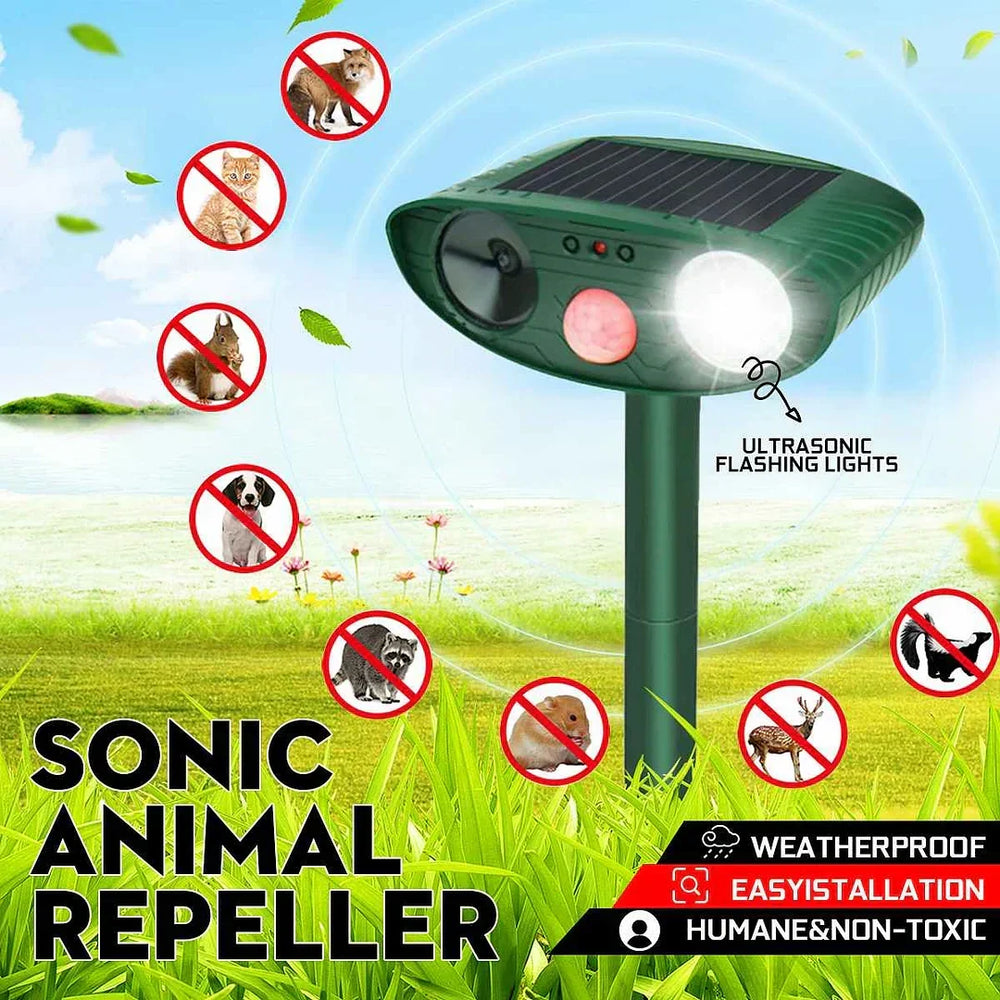 BowLift | Solar-Powered Ultrasonic Deer Repeller - Effective Deer Deterrent for Gardens & Yards in 48 Hours