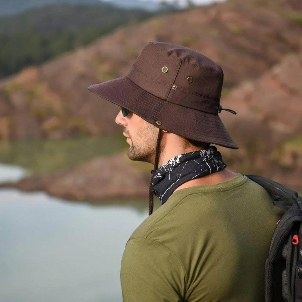 Outdoor Sun Hat – UPF 50+, Waterproof & Foldable with Chin Strap