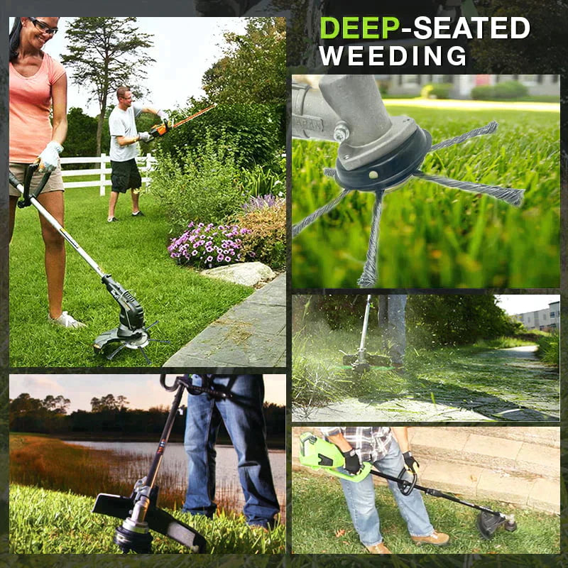 Optimized Product Title: "Stahl Unkrautschneider für Rasentrimmer – Hochwertiger Unkrautentferner für Gartenpflege" 

This title includes relevant keywords while emphasizing quality and purpose, making it more appealing for Google Shopping.