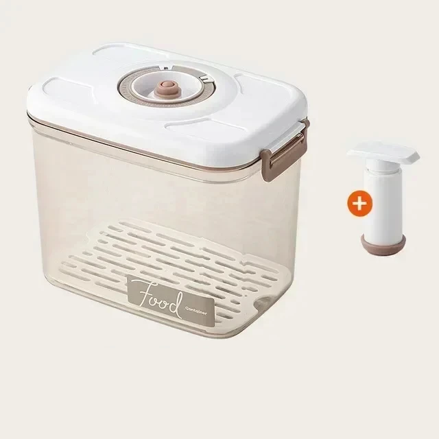 Vacuum Food Storage Container – Hand Pump, BPA-Free & Dishwasher Safe