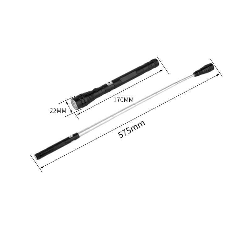 Magnetic Pickup Tool – 57.5cm Extendable, 3 LEDs & 360° Rotating Head