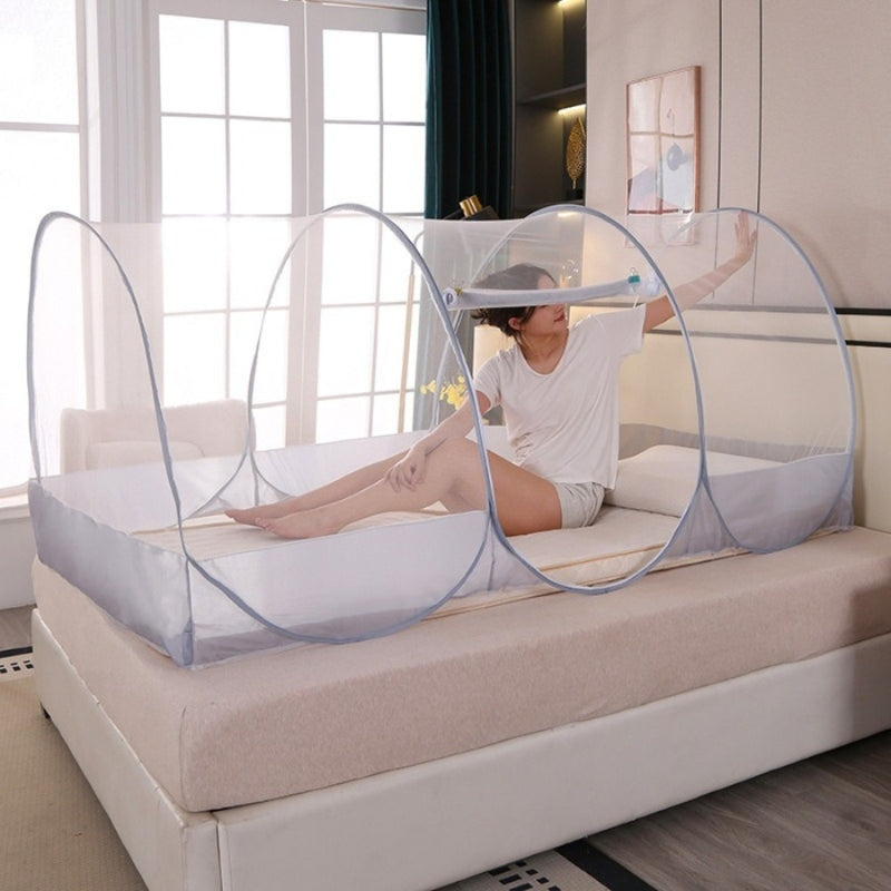 Pop-Up Mosquito Net – Foldable, Zippered Entry & Lightweight Polyester