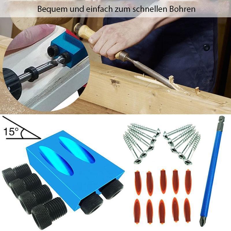 15° Angle Drill Positioner – Aluminum Alloy, 6.1–9.9mm Bits & Compact