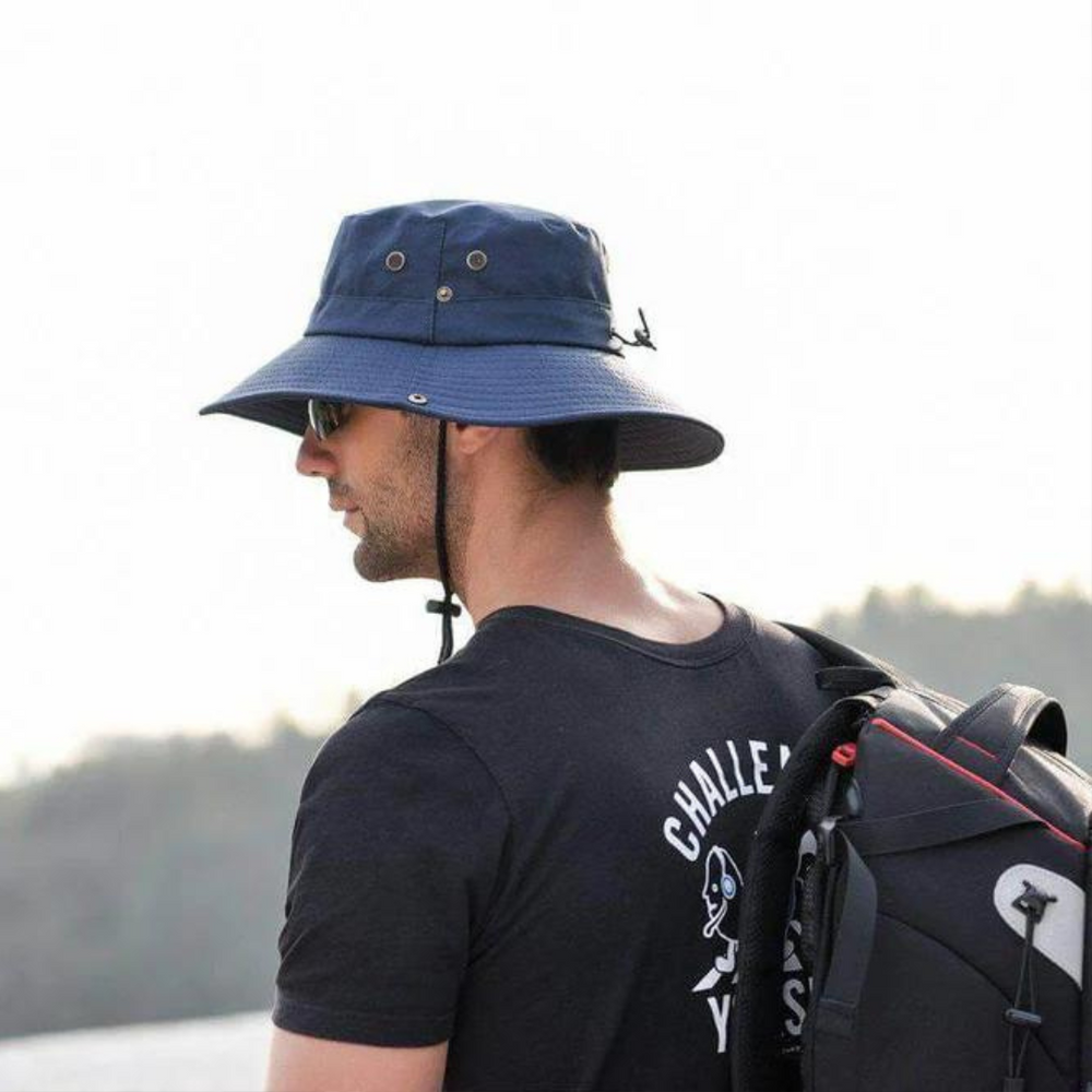 Outdoor Sun Hat – UPF 50+, Waterproof & Foldable with Chin Strap