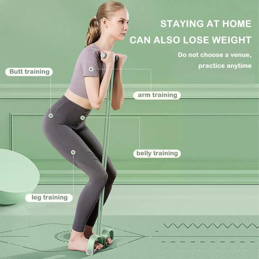 Full-Body Resistance Band Set – 4-Tube Design, Non-Slip NBR Foam Handles