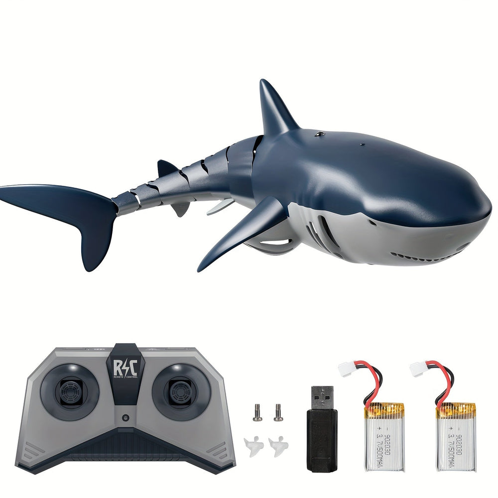 RC Shark Robot – LED Light, Water Spray & USB Rechargeable
