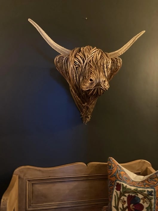 Cow Wall Sculpture - Bowie