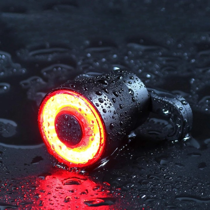 Smart Bike Tail Light – Brake Sensor, 100 Lumen & IPX6 Waterproof, USB Rechargeable